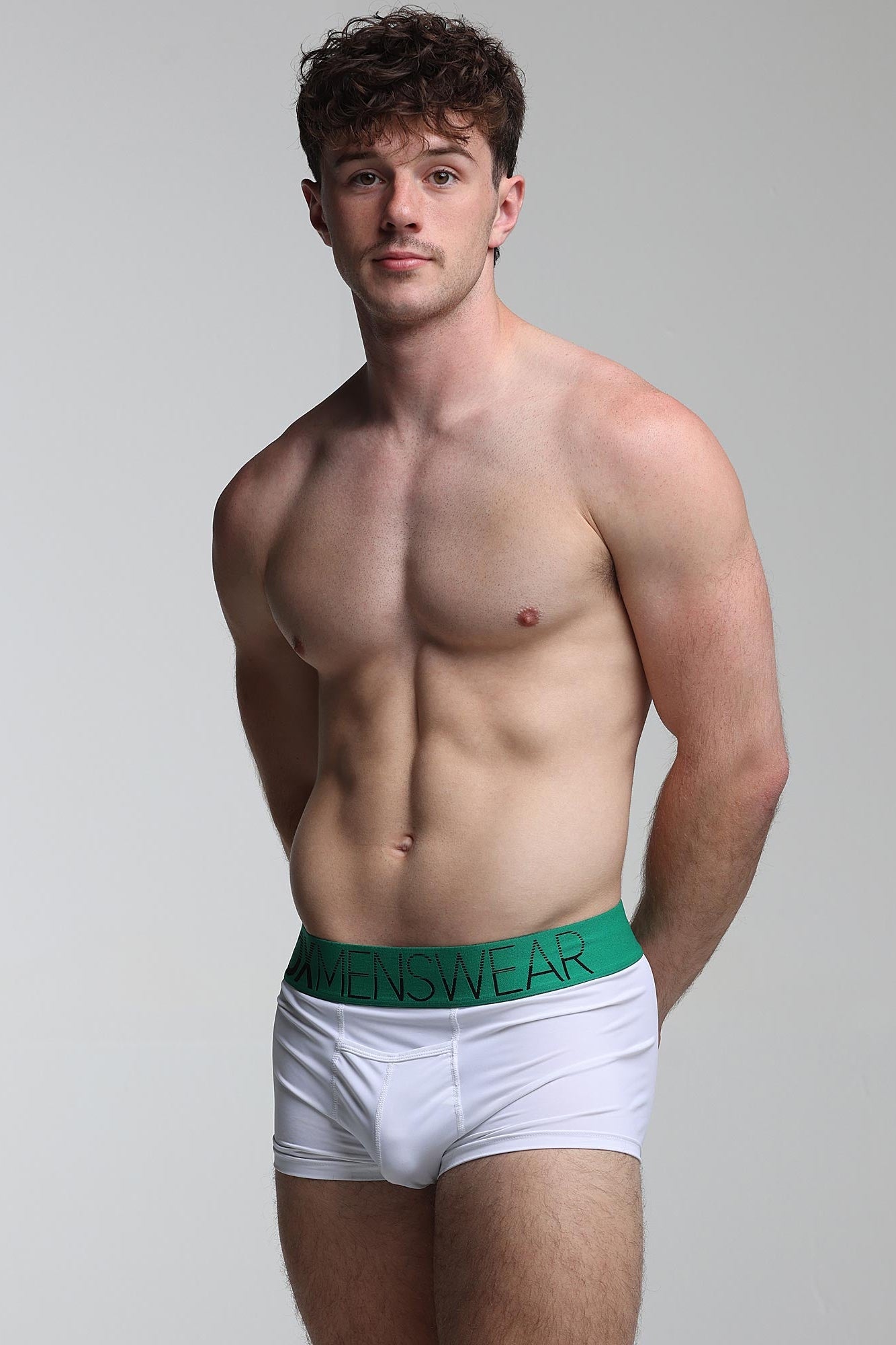 Mens Arched Keyhole Boxers - Enigma Green - boxmenswear - {{variant_title}}