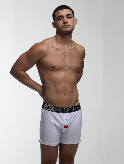 Button-up Boxers - Venus White