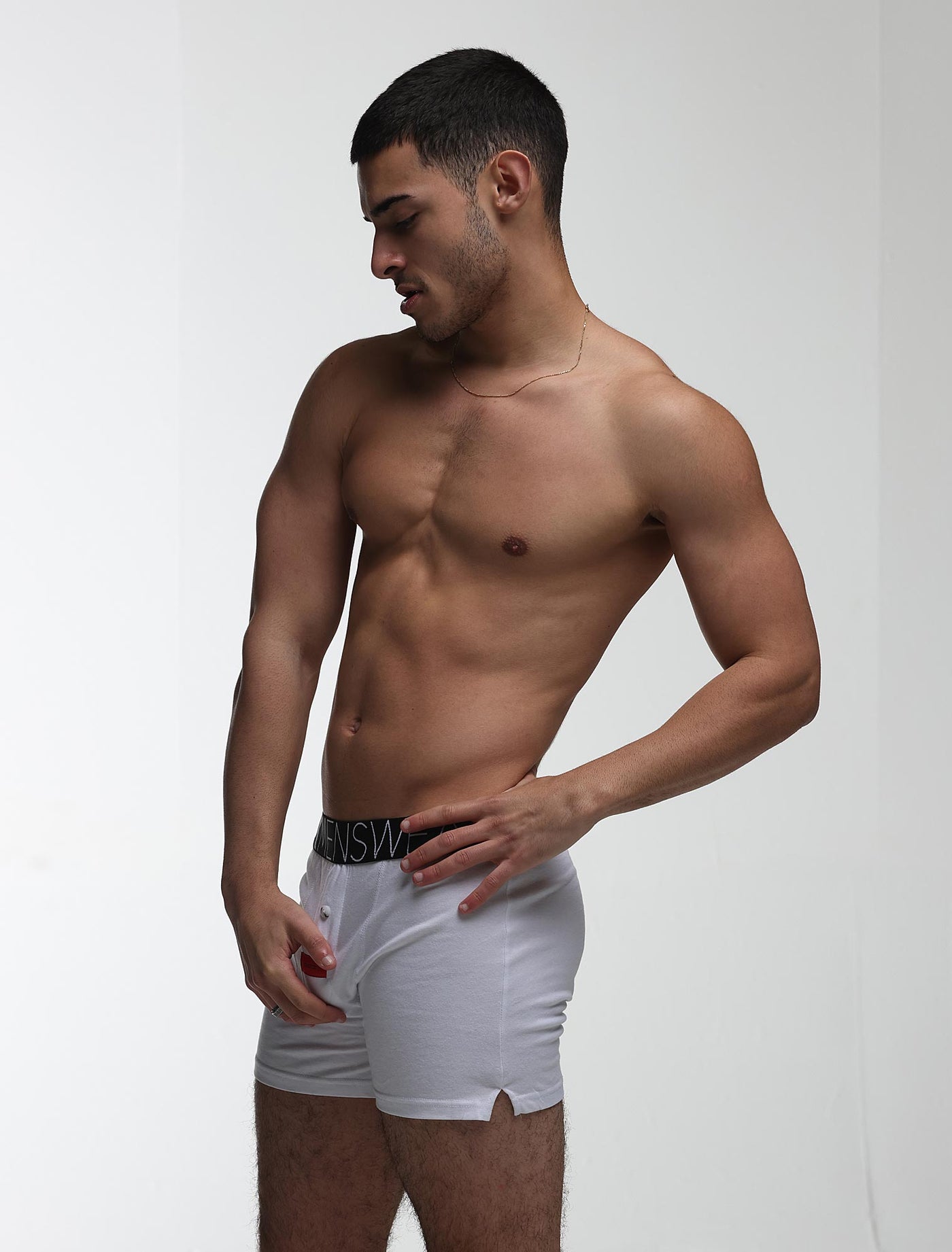 Button-up Boxers - Venus White
