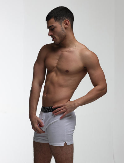 Button-up Boxers - Venus White