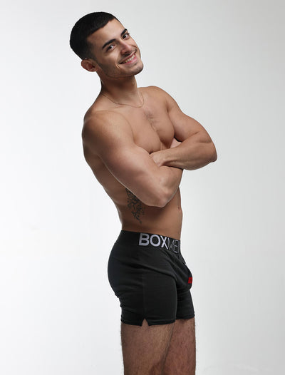 Button-up Boxers - Black Gala