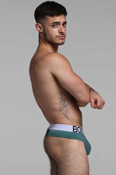 Brazilian Butt Briefs - Amazon Green