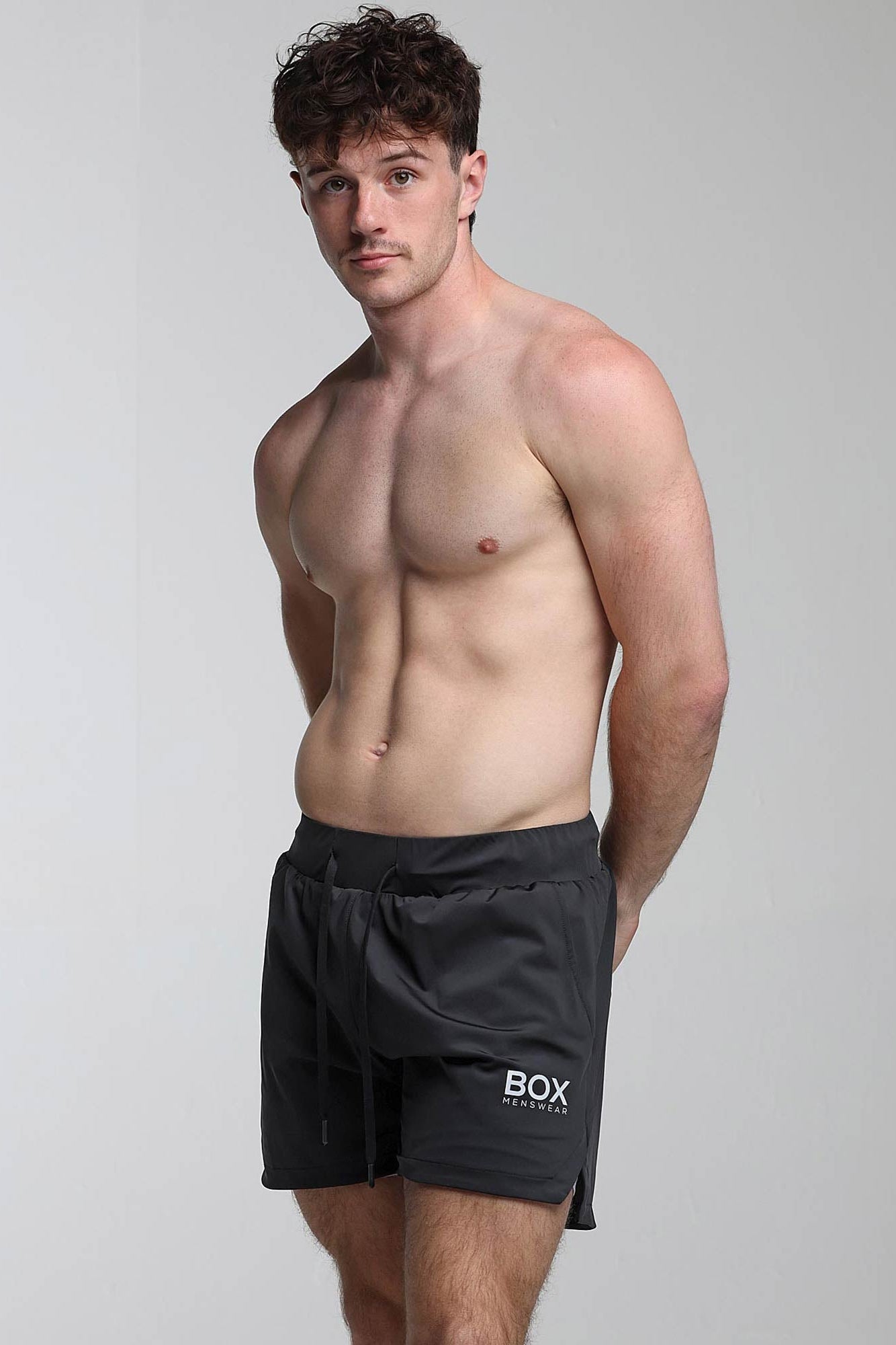 Mens Double Layer Sports Shorts - Black - boxmenswear - {{variant_title}}