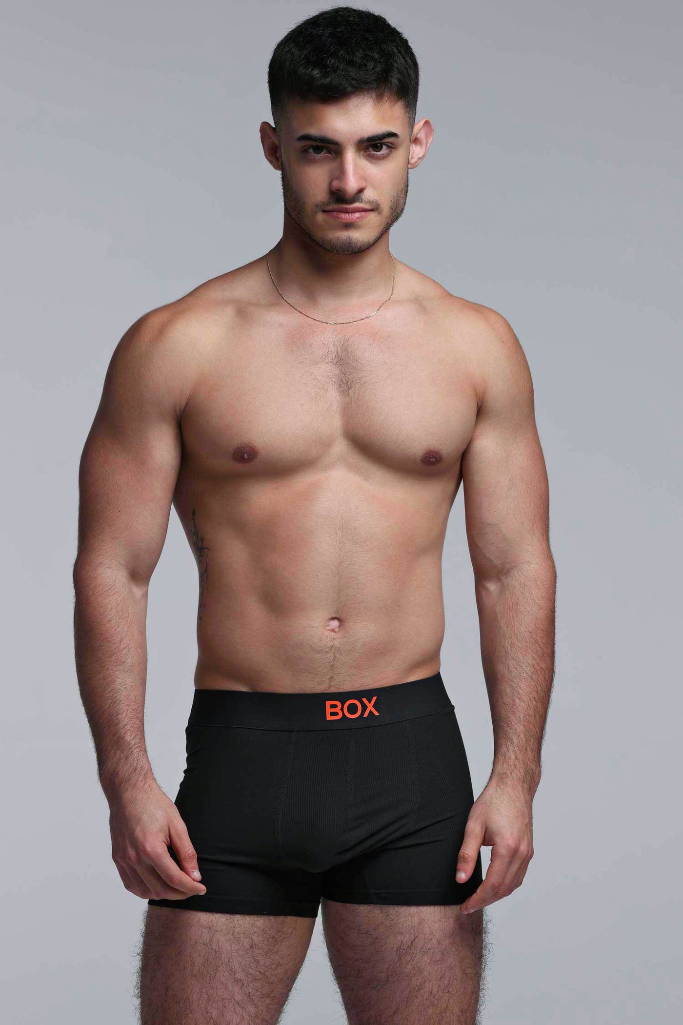 Color Pop Boxers - Black & Orange
