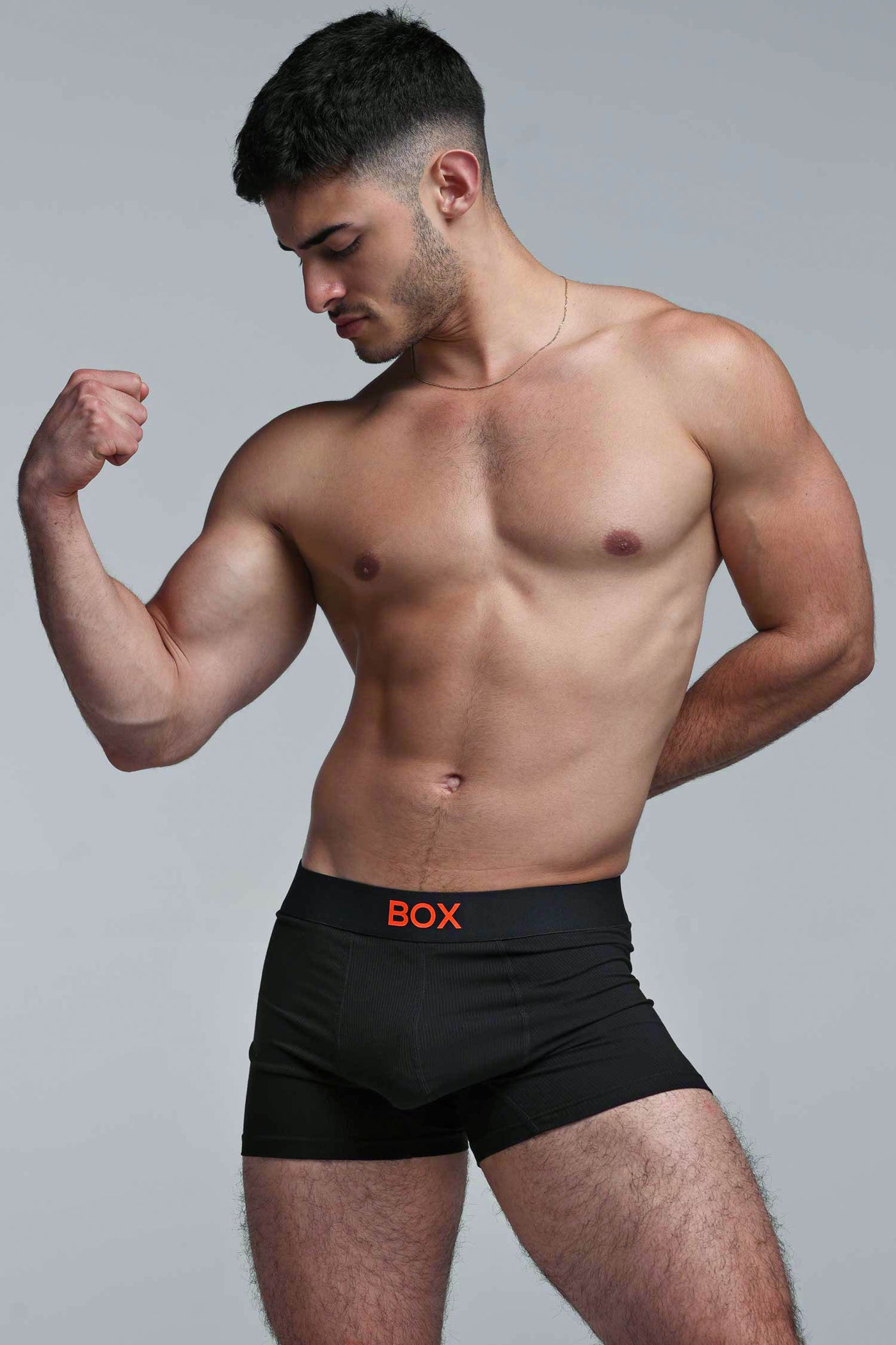 Color Pop Boxers - Black & Orange