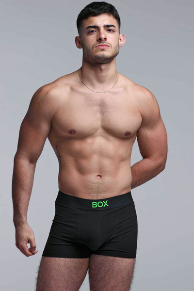 Color Pop Boxers - Black & Green