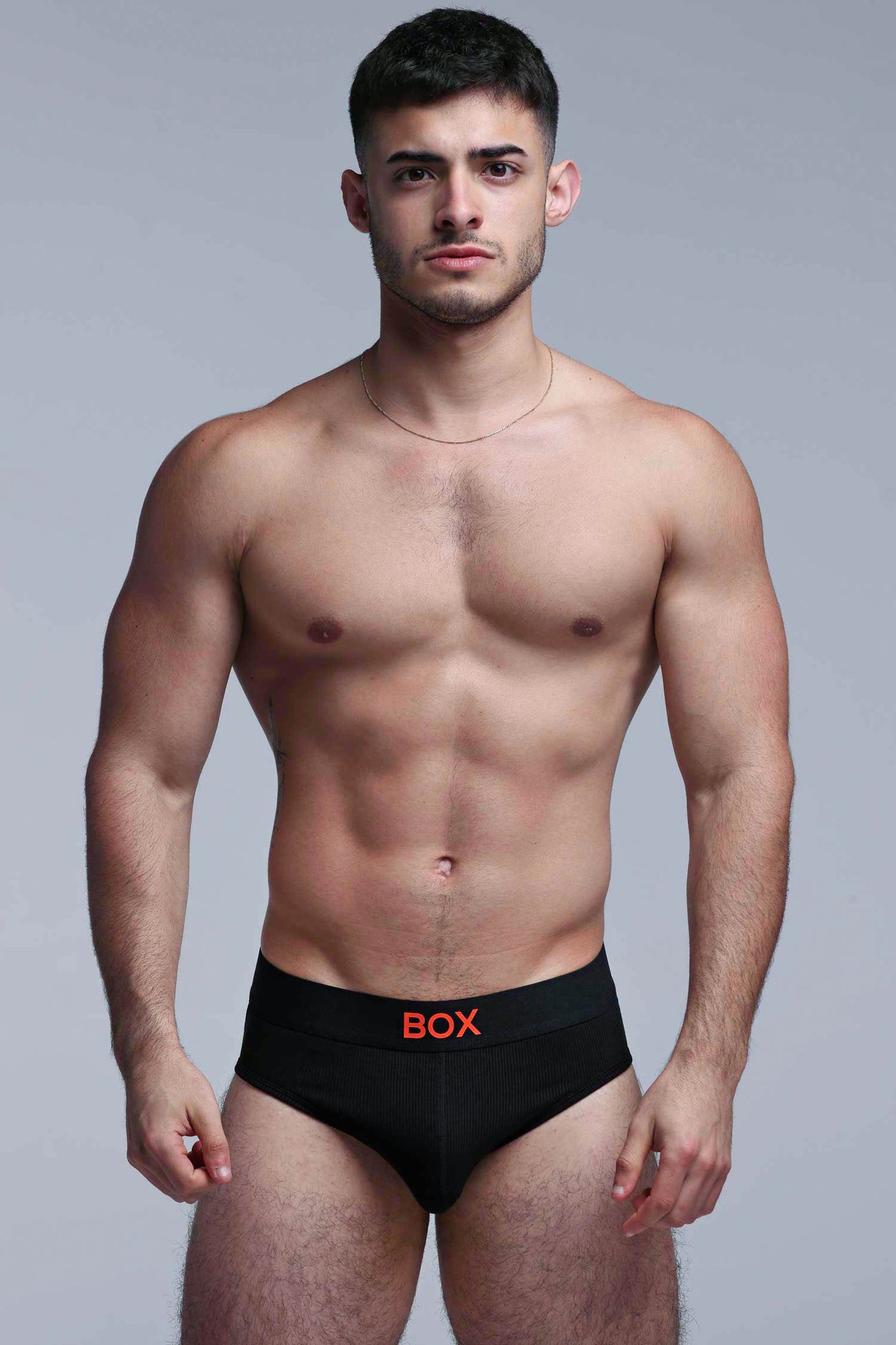 Color Pop Briefs - Black & Orange