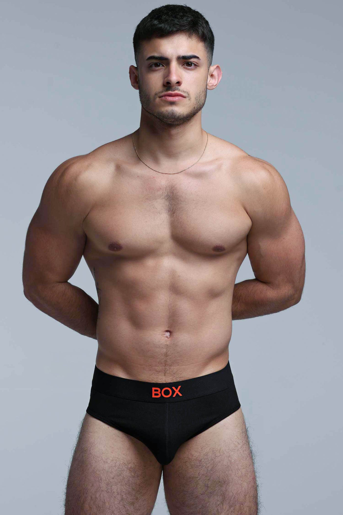 Color Pop Briefs - Black & Orange