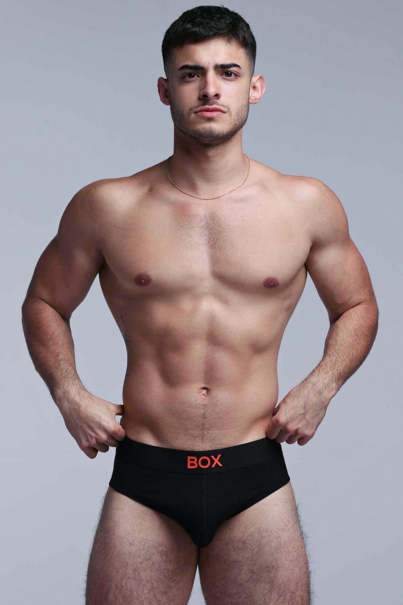 Color Pop Briefs - Black & Orange
