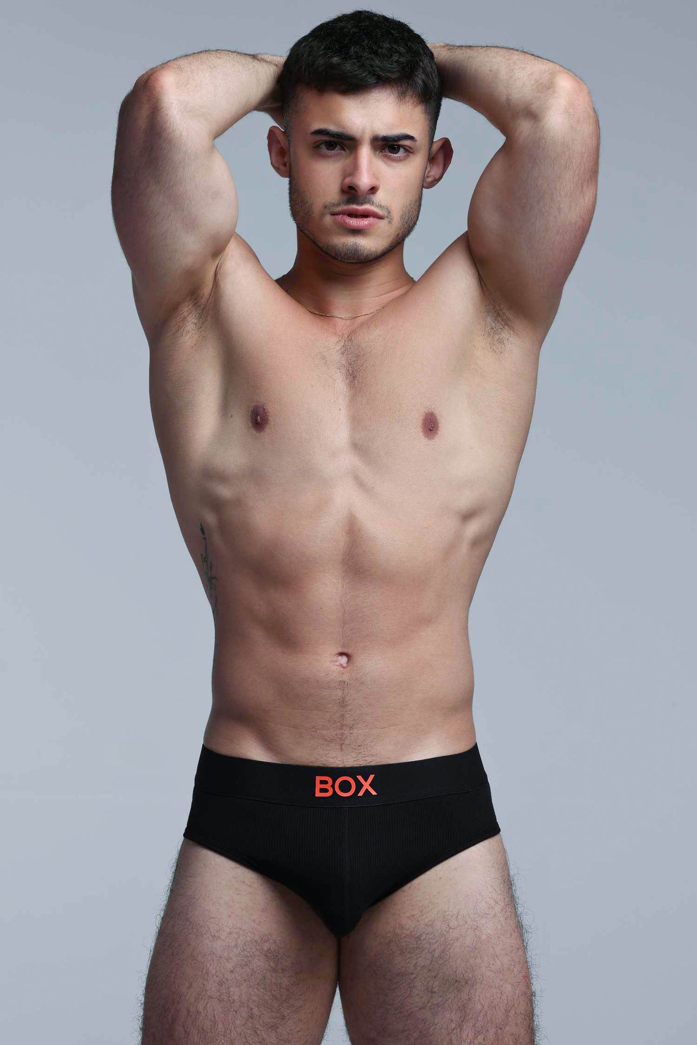 Color Pop Briefs - Black & Orange