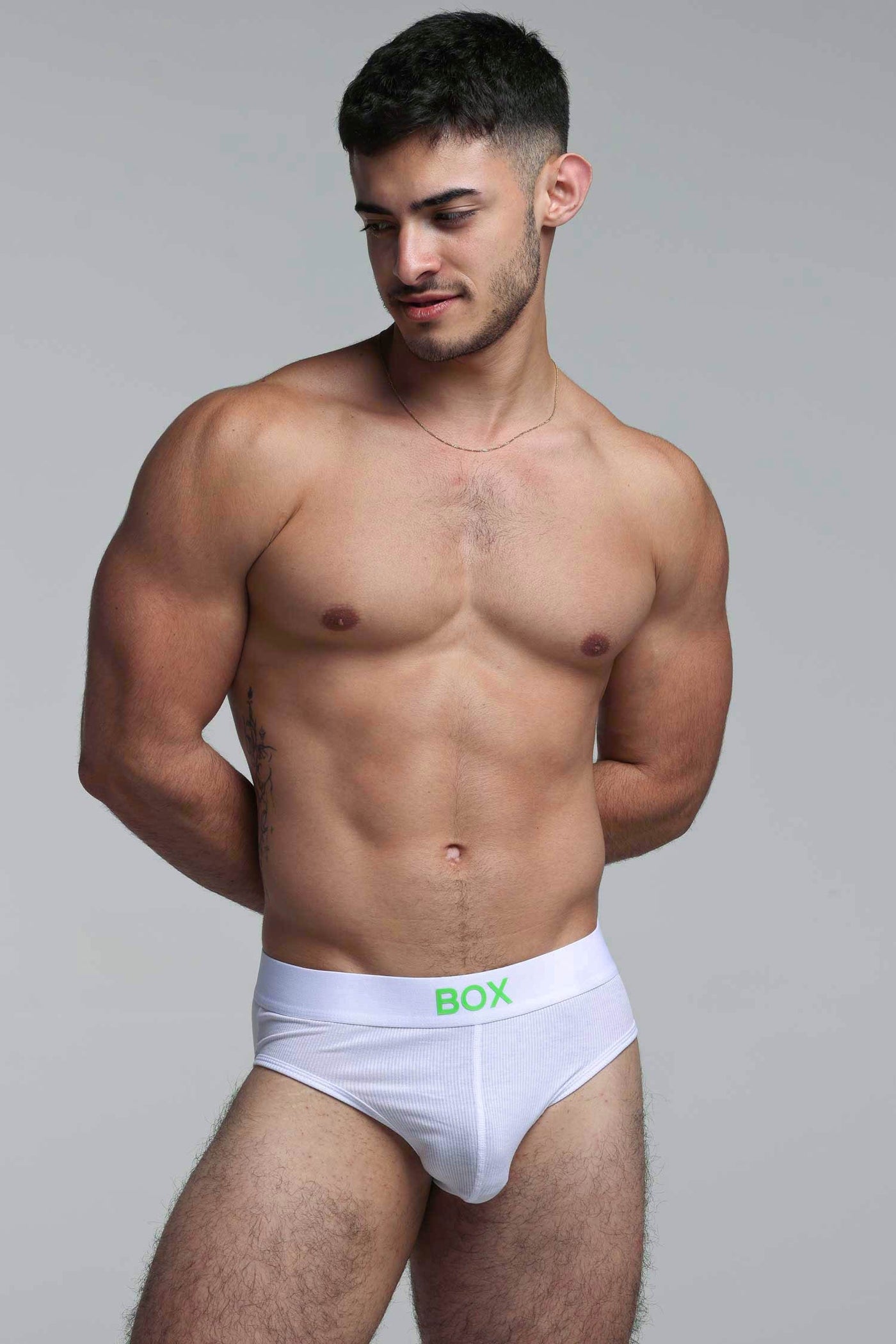 Color Pop Briefs - White & Green