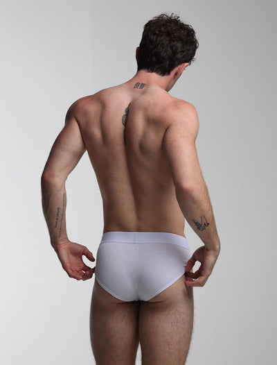 Color Pop Briefs - White & Green