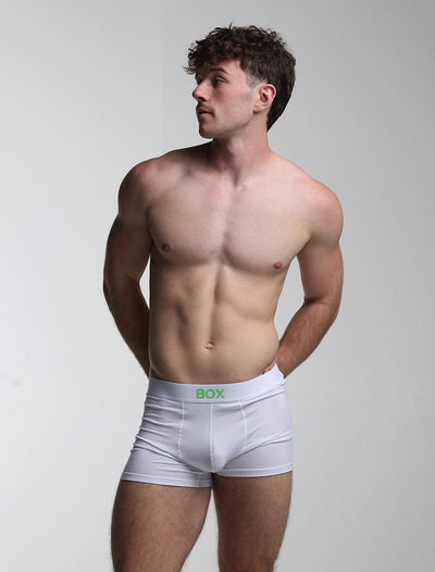 Color Pop Boxers - White & Green