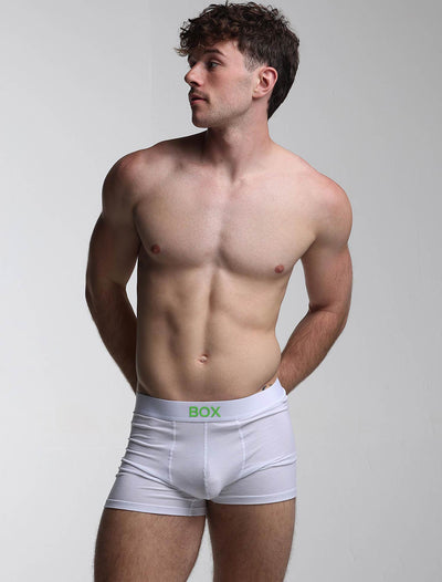 Color Pop Boxers - White & Green