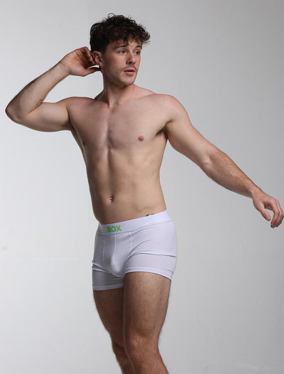 Color Pop Boxers - White & Green