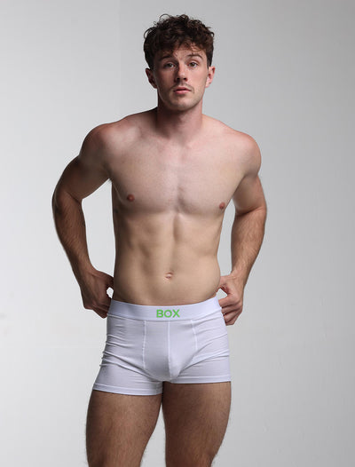 Color Pop Boxers - White & Green