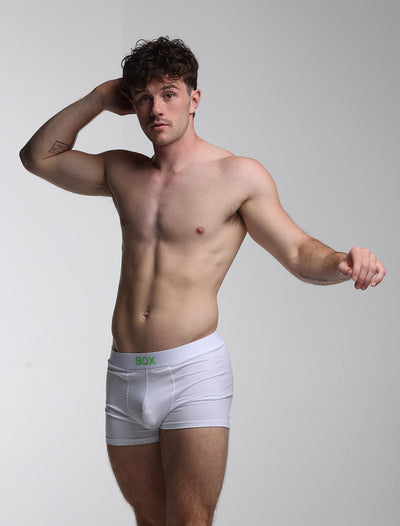Color Pop Boxers - White & Green