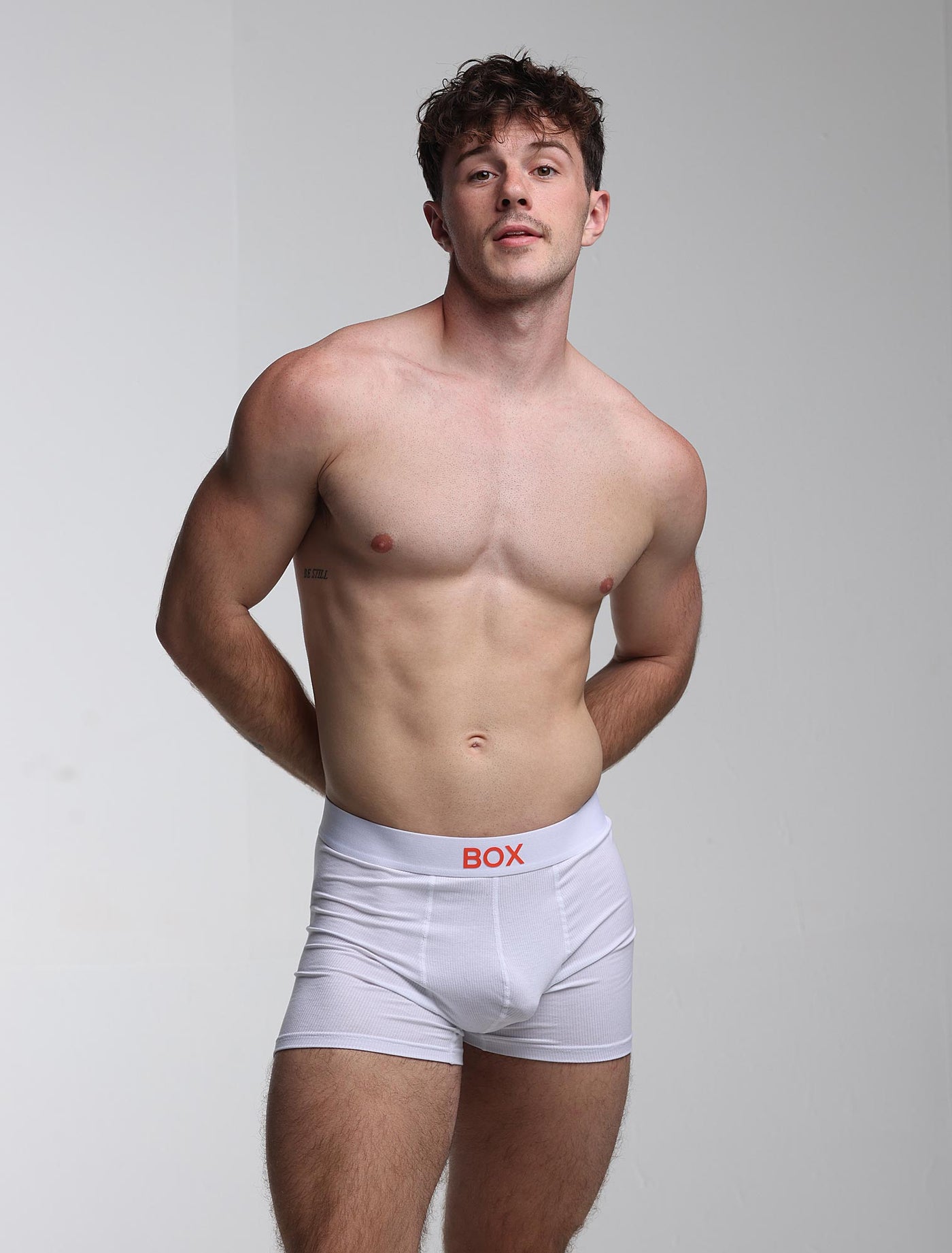 Color Pop Boxers - White & Orange