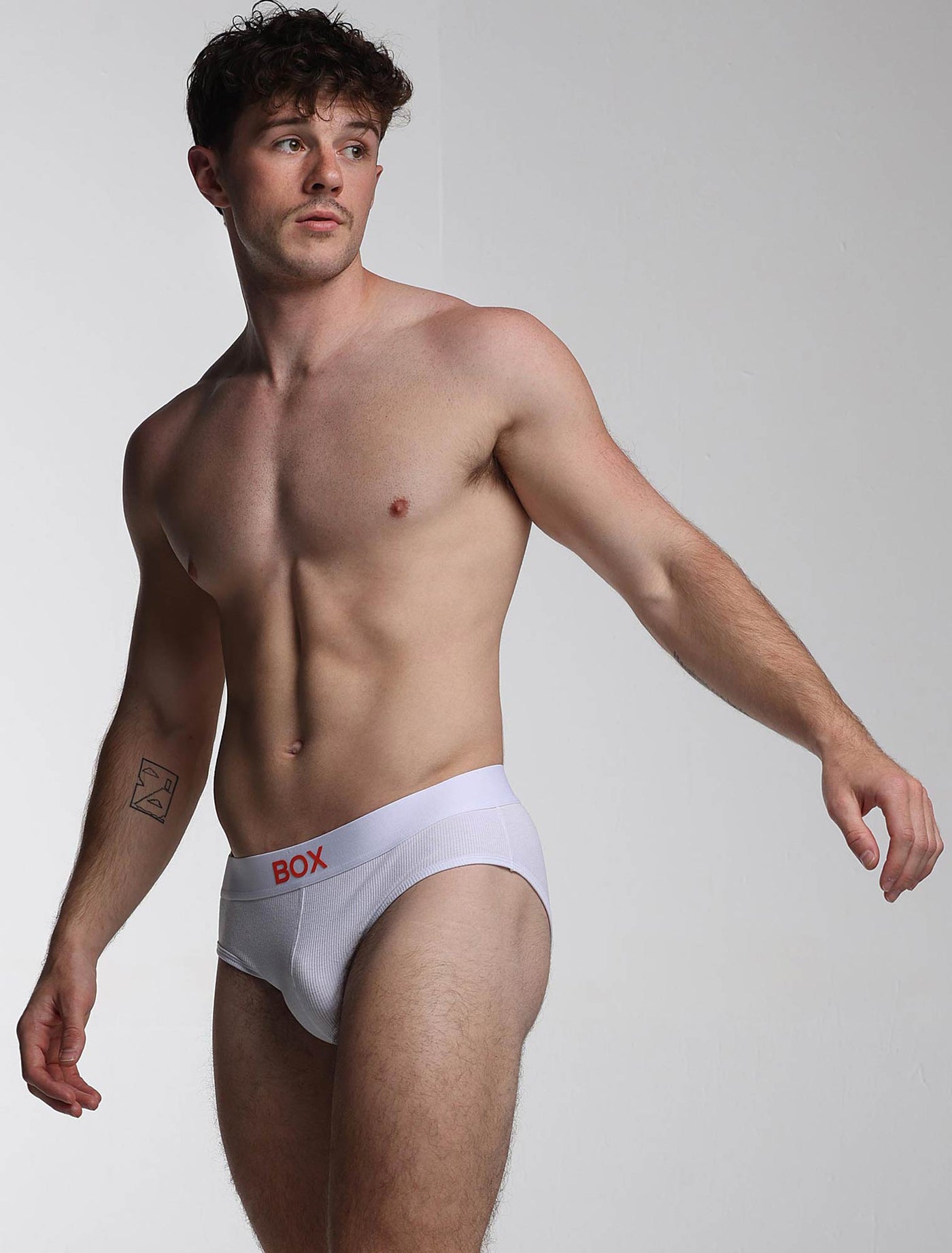 Color Pop Briefs - White & Orange