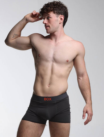 Color Pop Boxers - Black & Orange