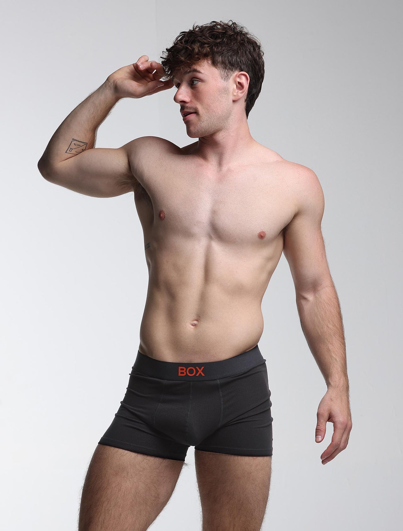 Color Pop Boxers - Black & Orange