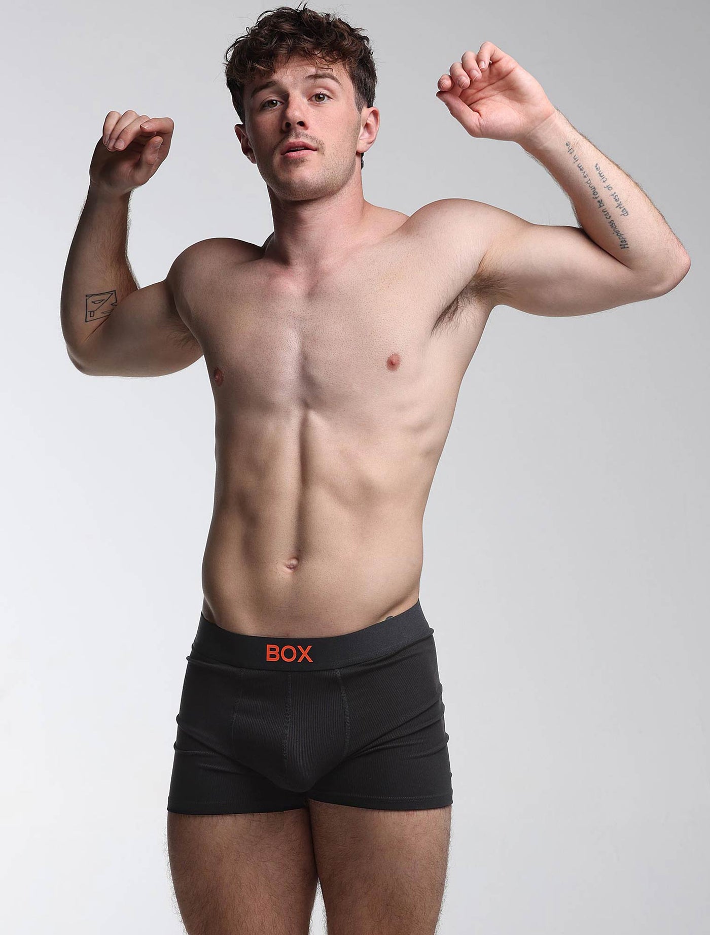 Color Pop Boxers - Black & Orange