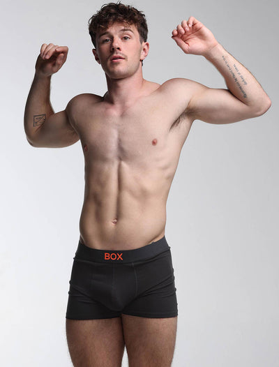 Color Pop Boxers - Black & Orange