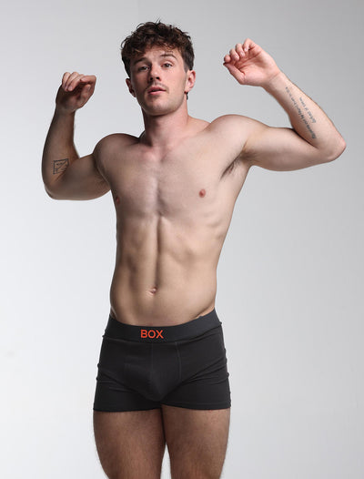 Color Pop Boxers - Black & Orange