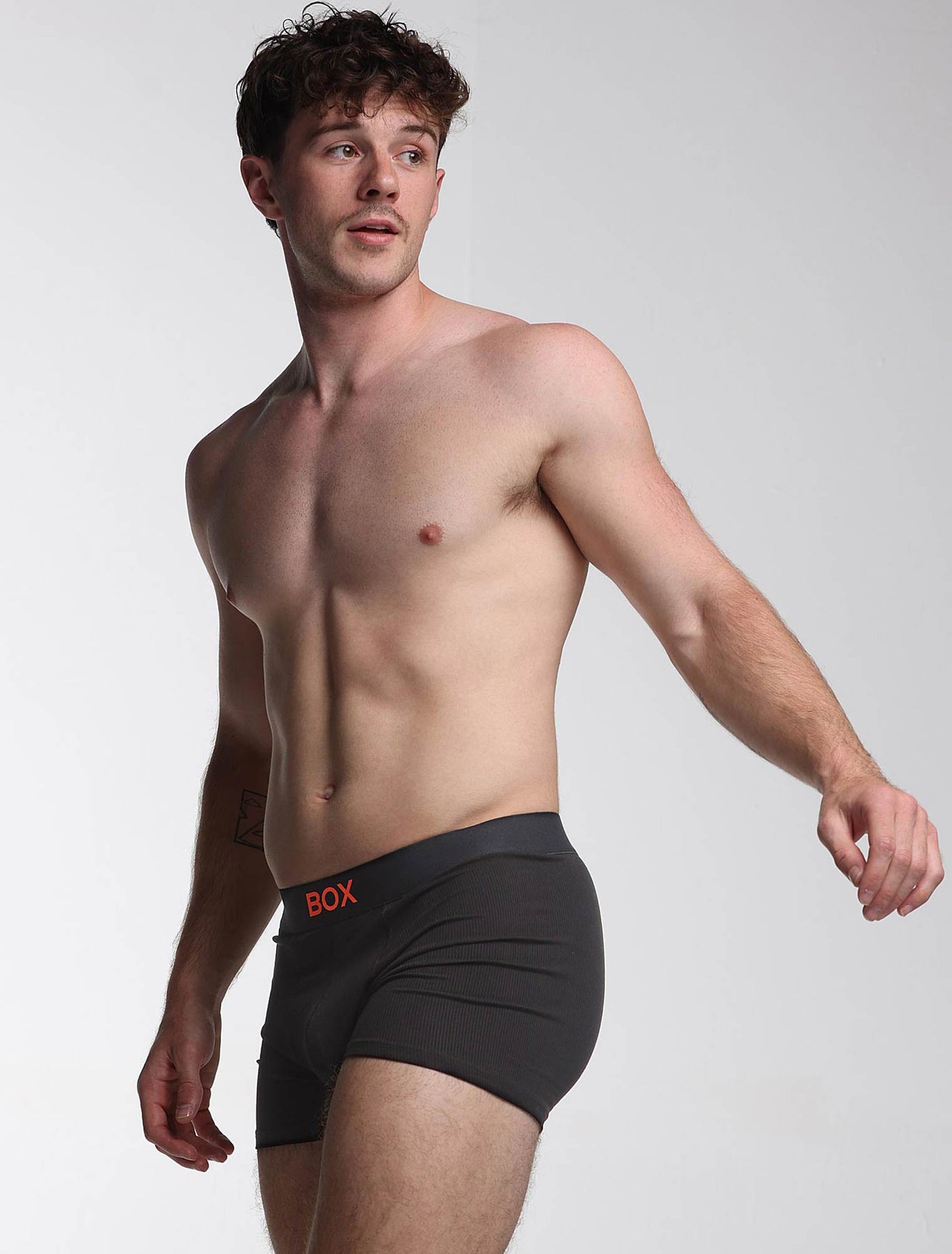 Color Pop Boxers - Black & Orange