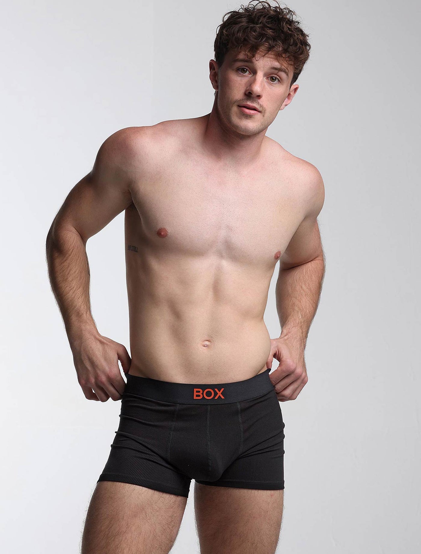 Color Pop Boxers - Black & Orange