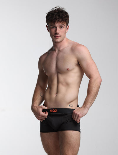 Color Pop Boxers - Black & Orange