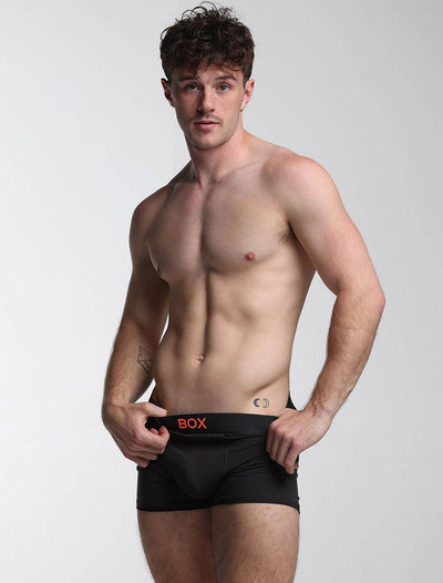 Color Pop Boxers - Black & Orange