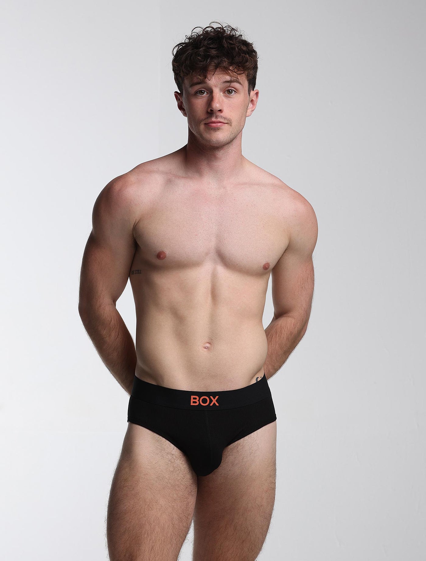 Color Pop Briefs - Black & Orange