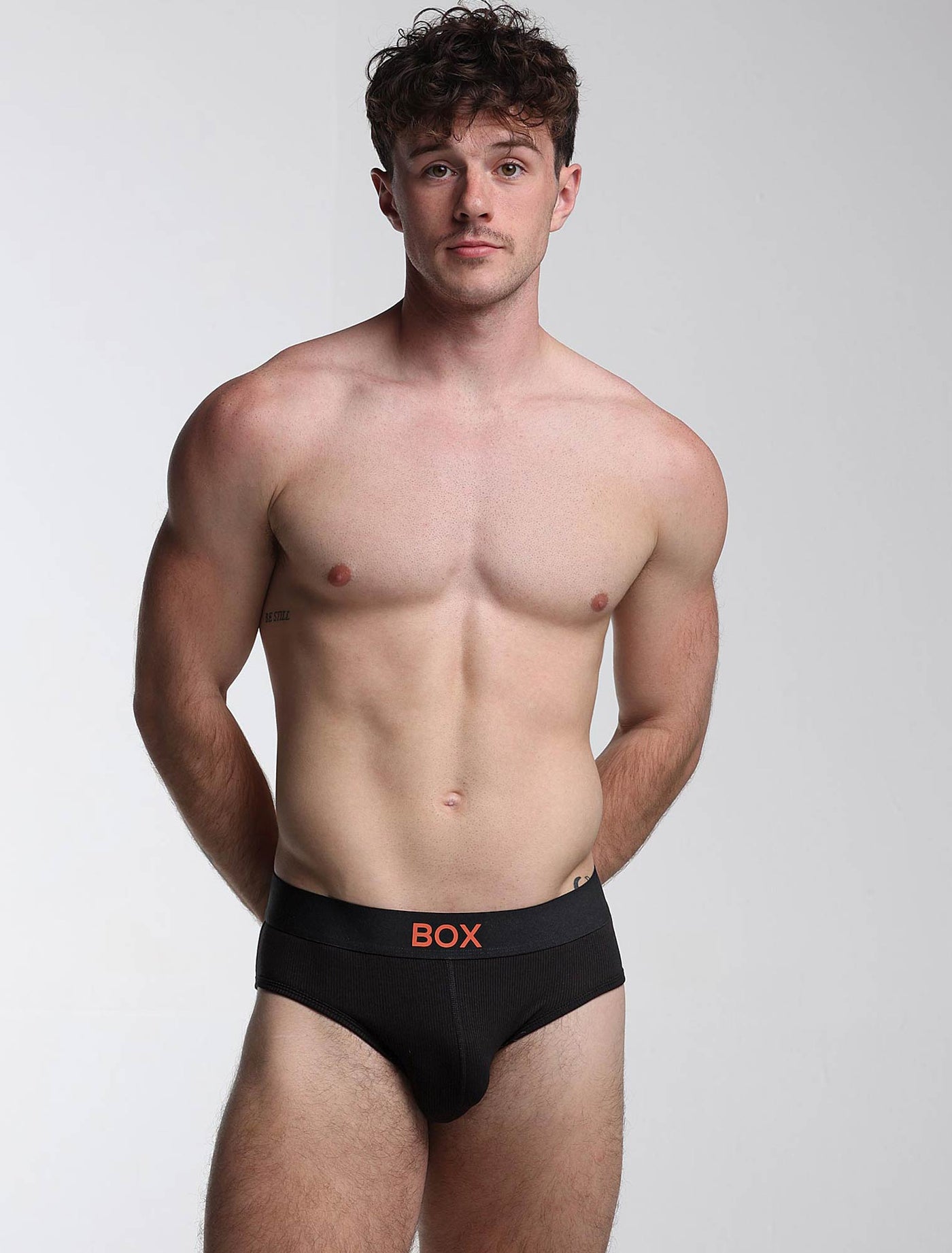 Color Pop Briefs - Black & Orange