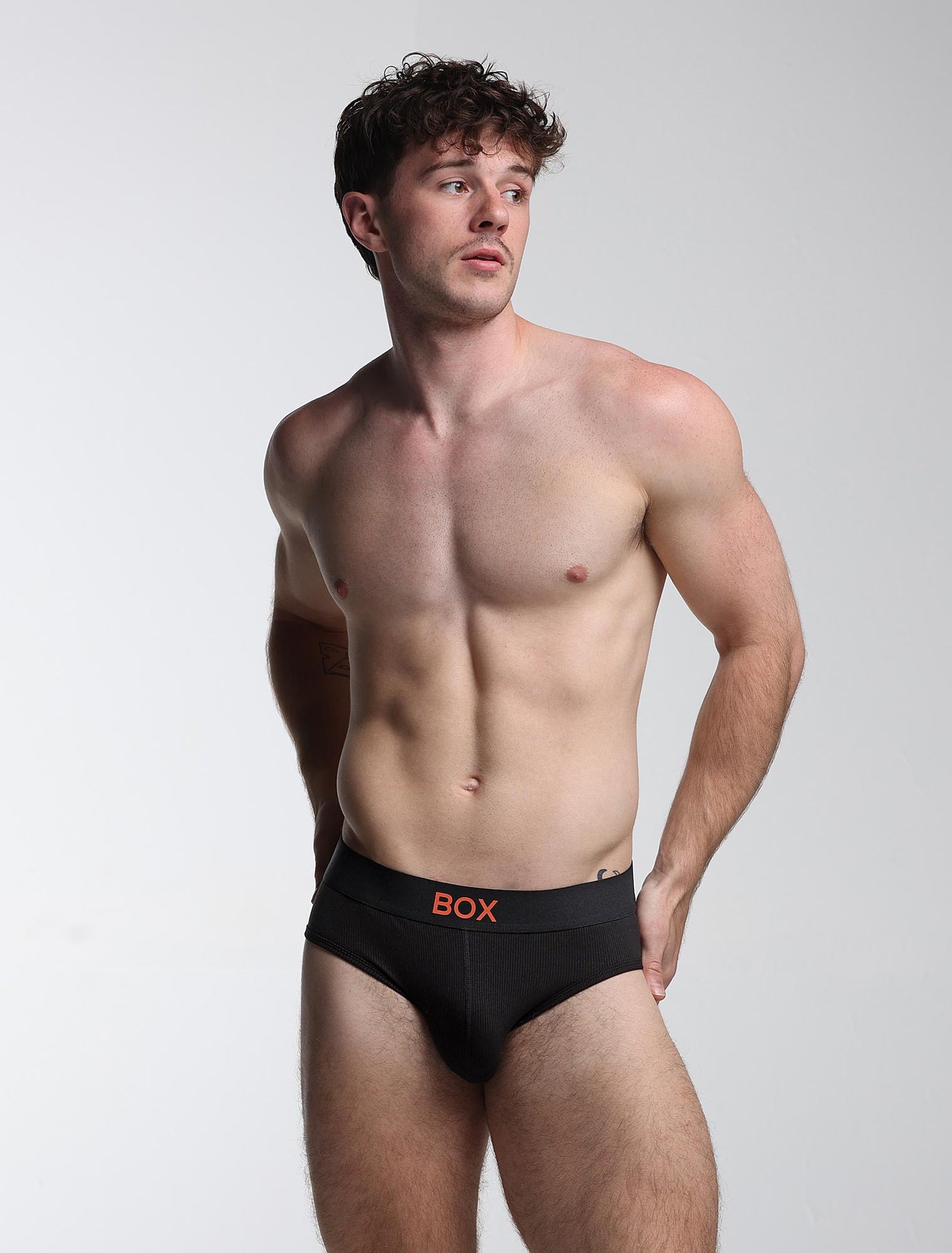Color Pop Briefs - Black & Orange