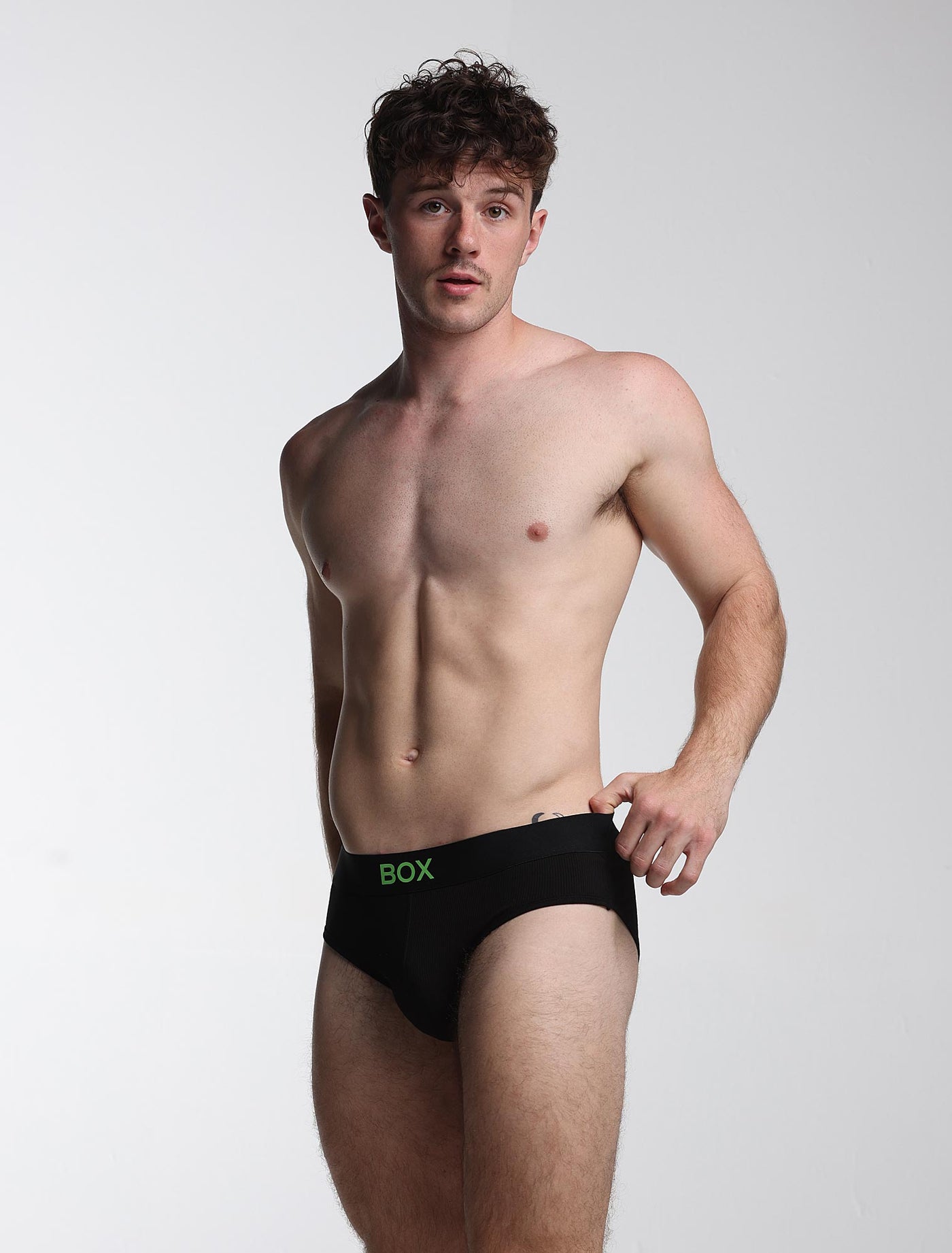 Color Pop Briefs - Black & Green