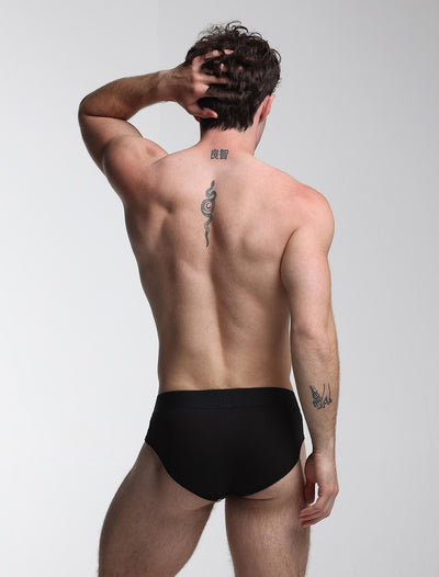 Color Pop Briefs - Black & Green