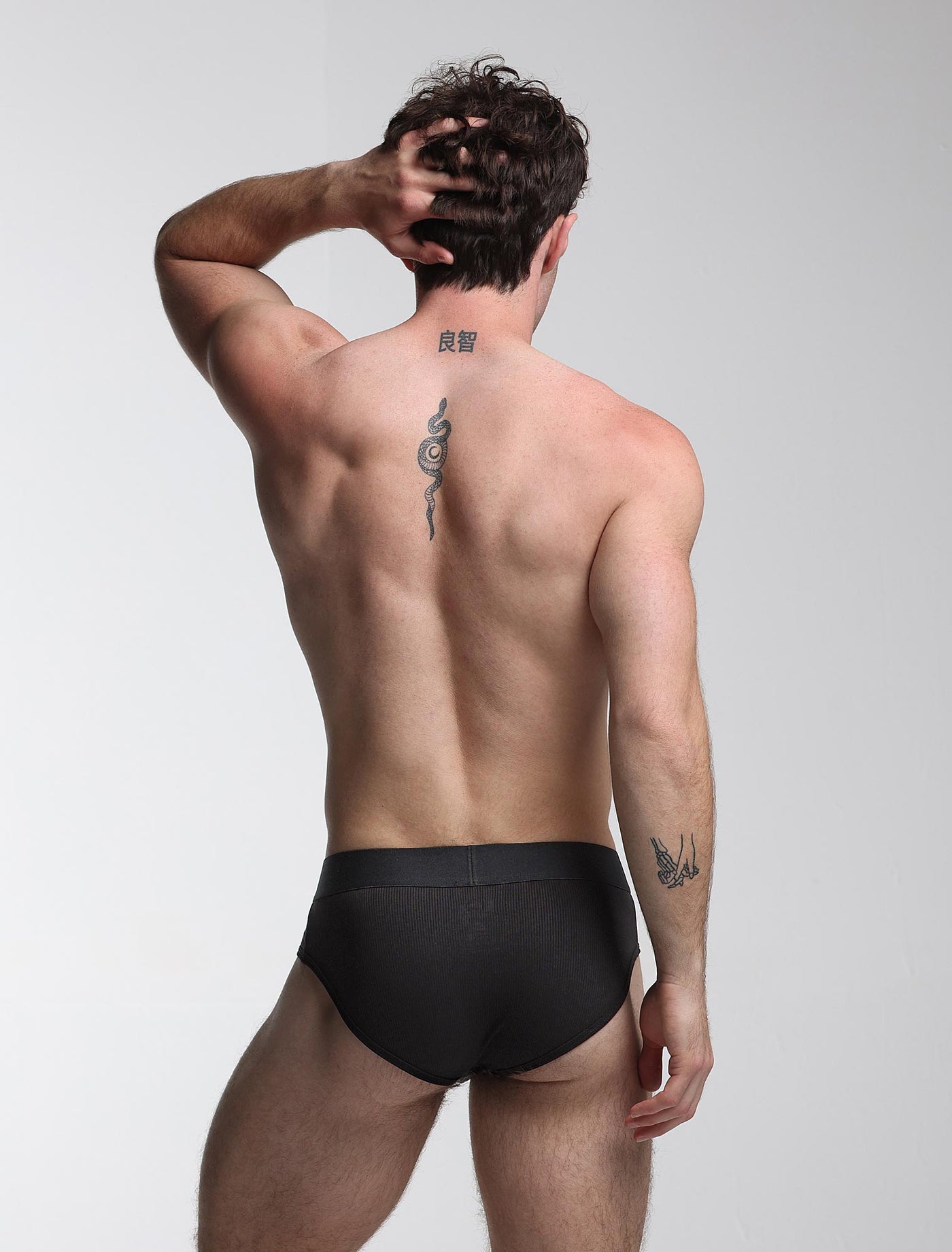 Color Pop Briefs - Black & Green