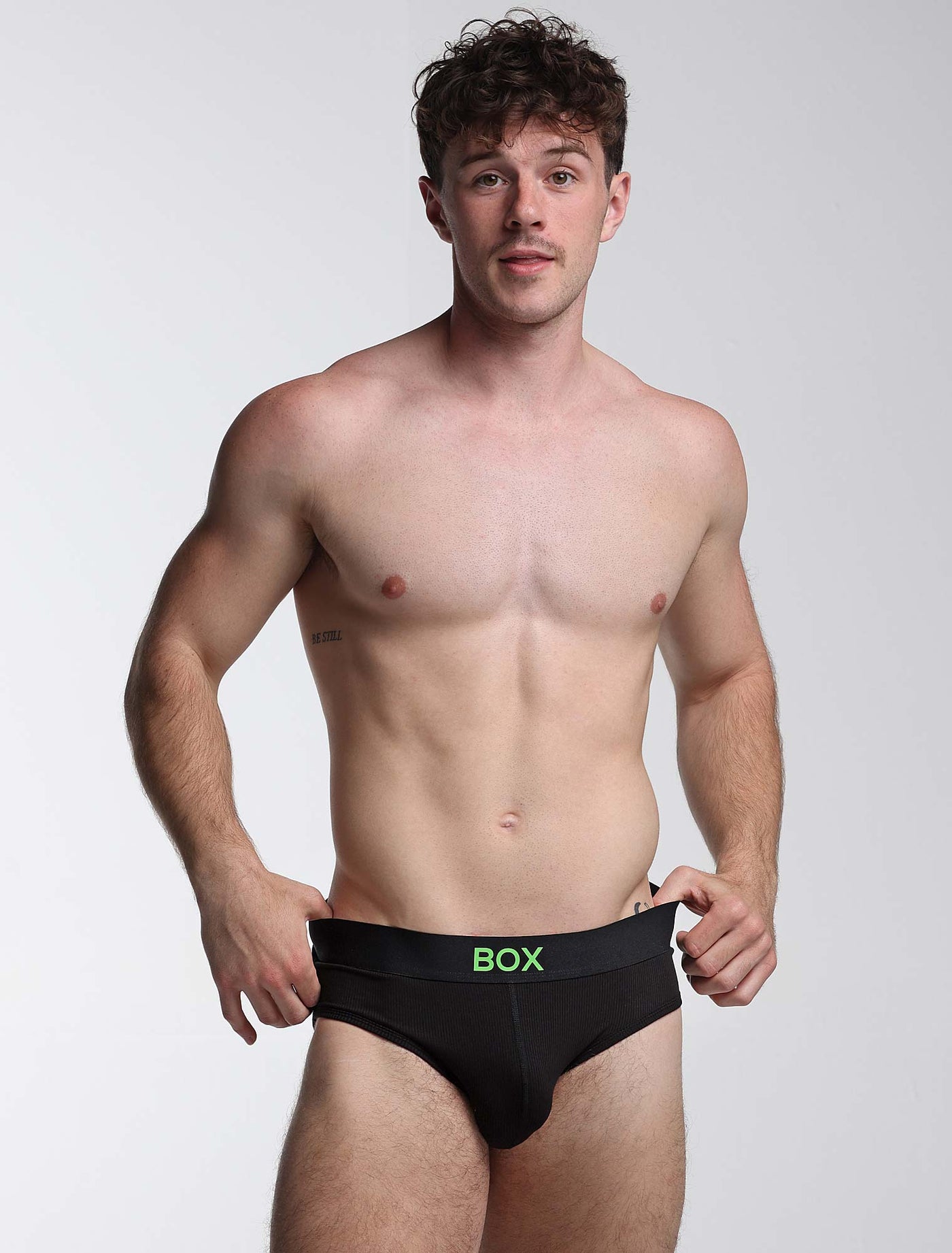 Color Pop Briefs - Black & Green