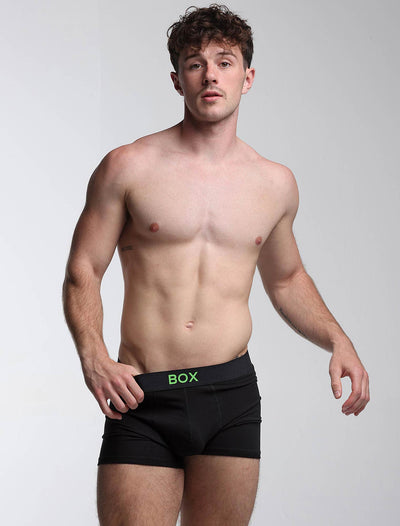 Color Pop Boxers - Black & Green