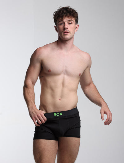 Color Pop Boxers - Black & Green