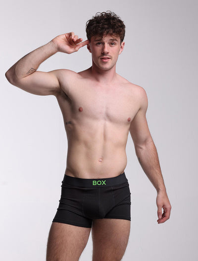 Color Pop Boxers - Black & Green