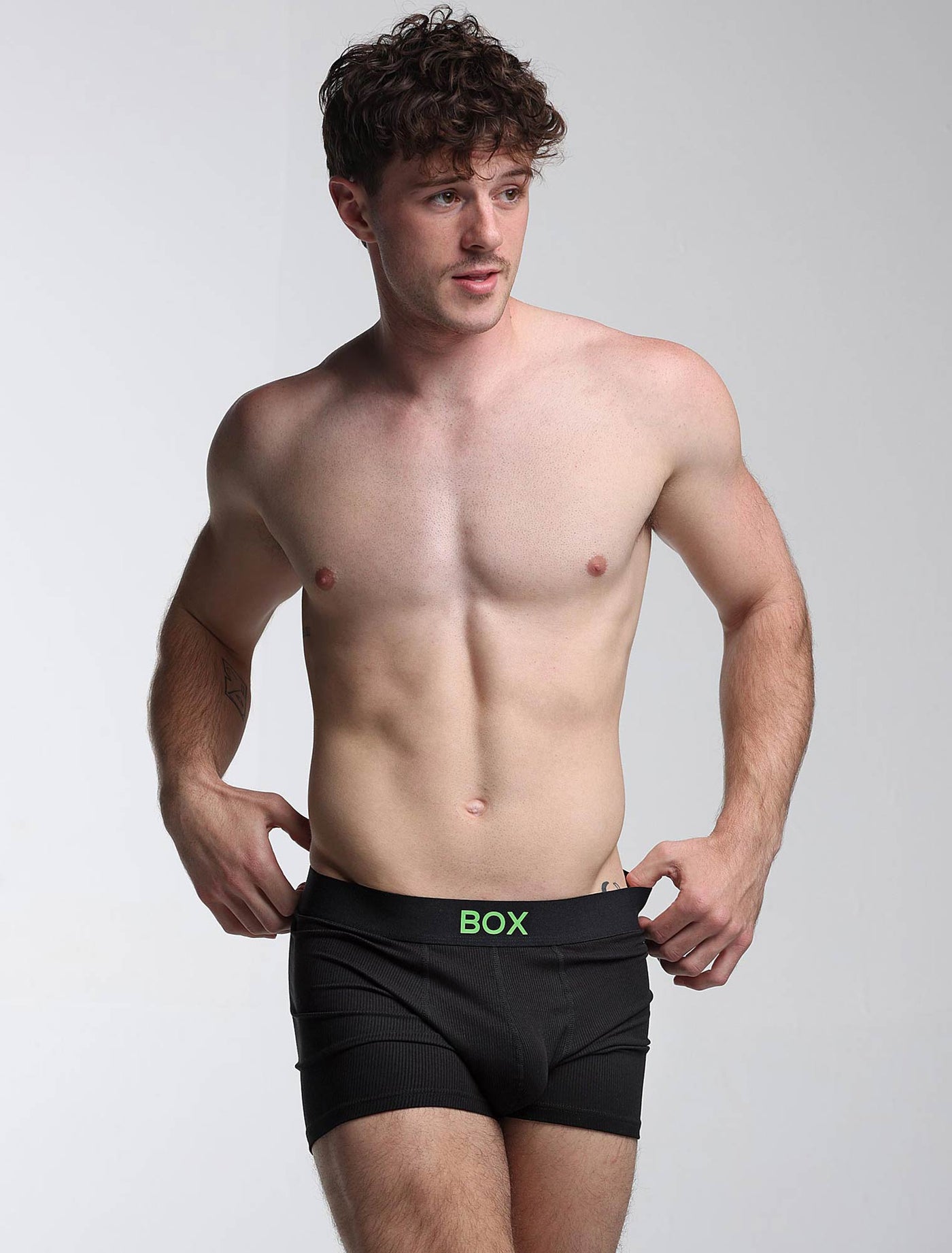 Color Pop Boxers - Black & Green
