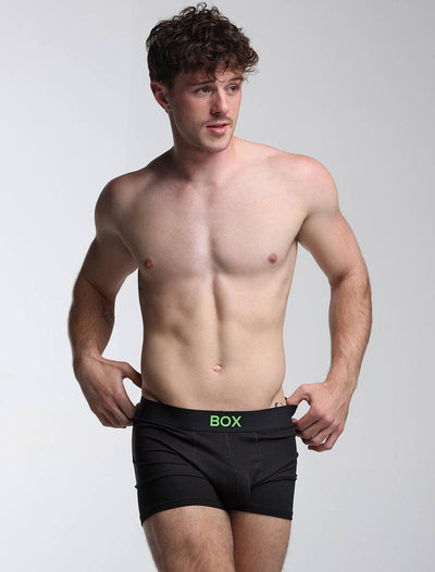 Color Pop Boxers - Black & Green