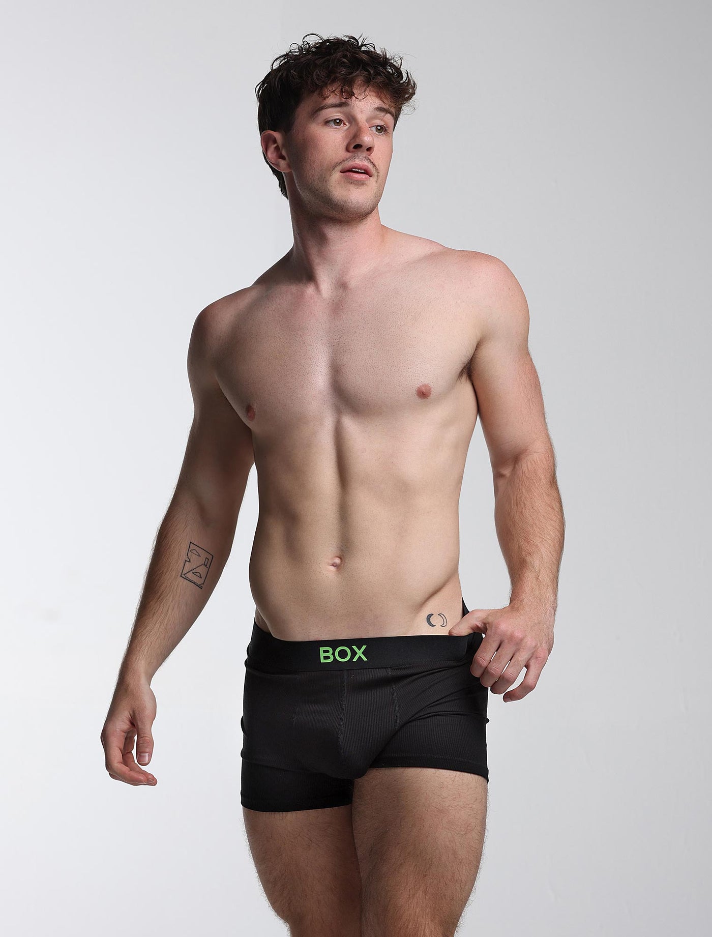 Color Pop Boxers - Black & Green