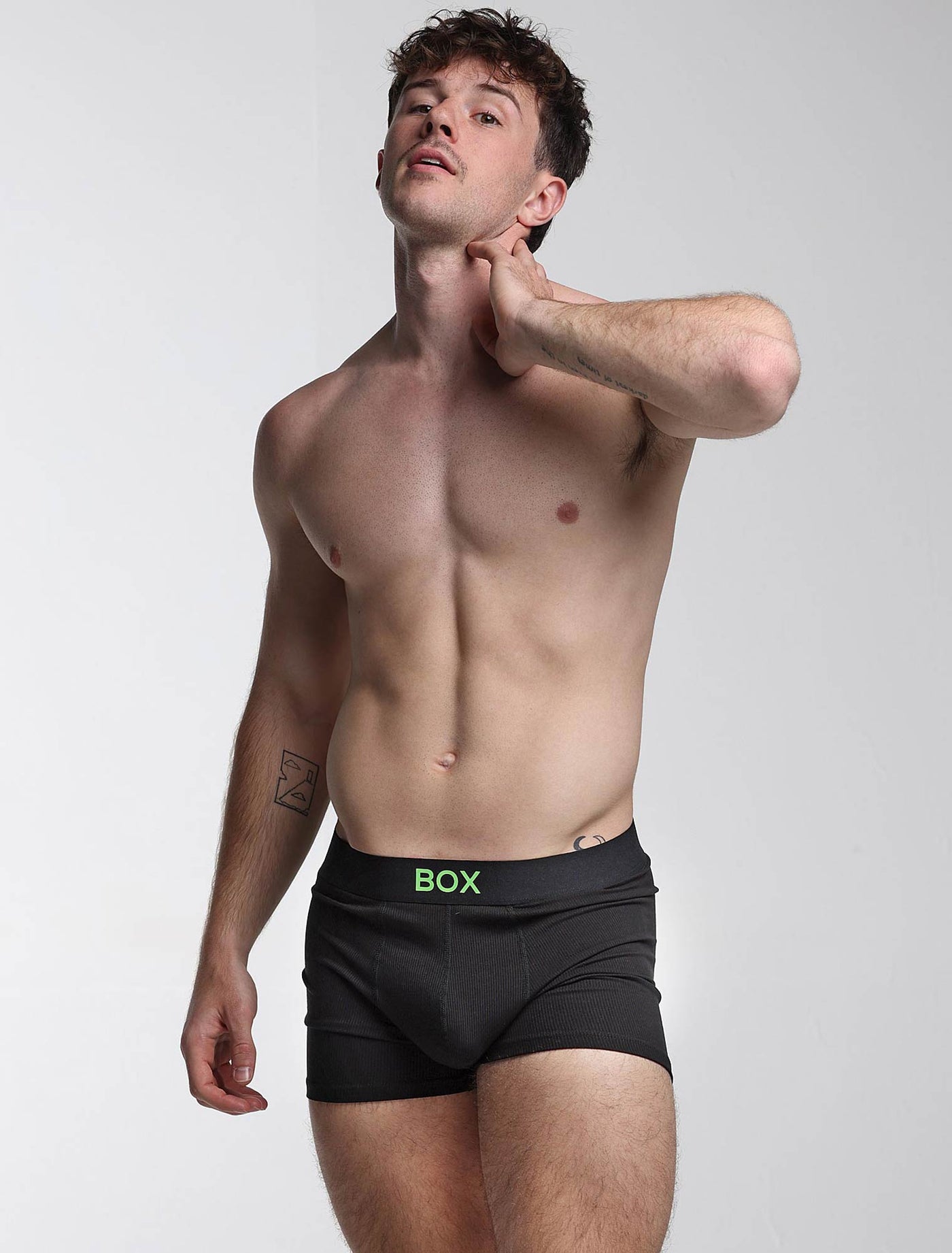 Color Pop Boxers - Black & Green