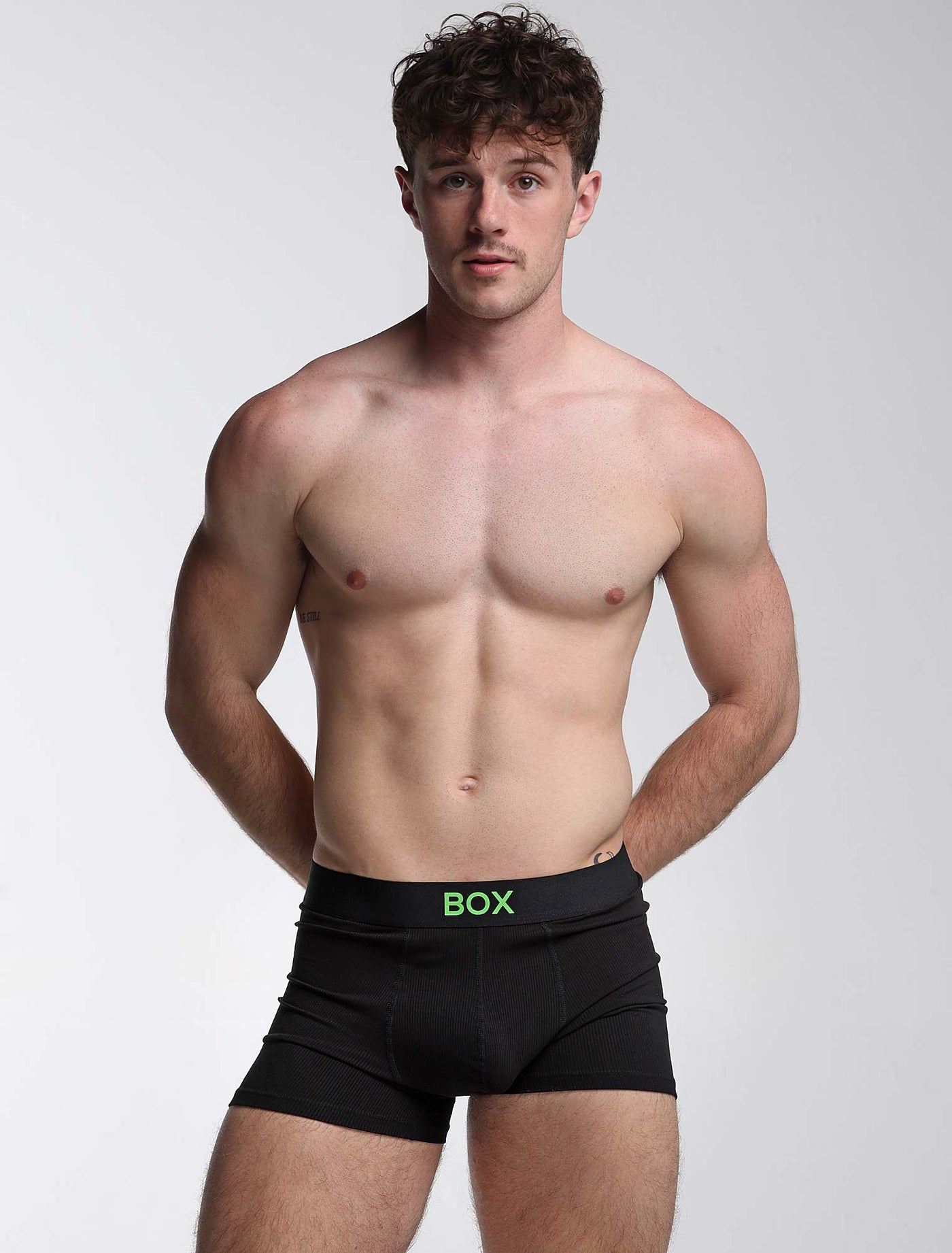 Color Pop Boxers - Black & Green