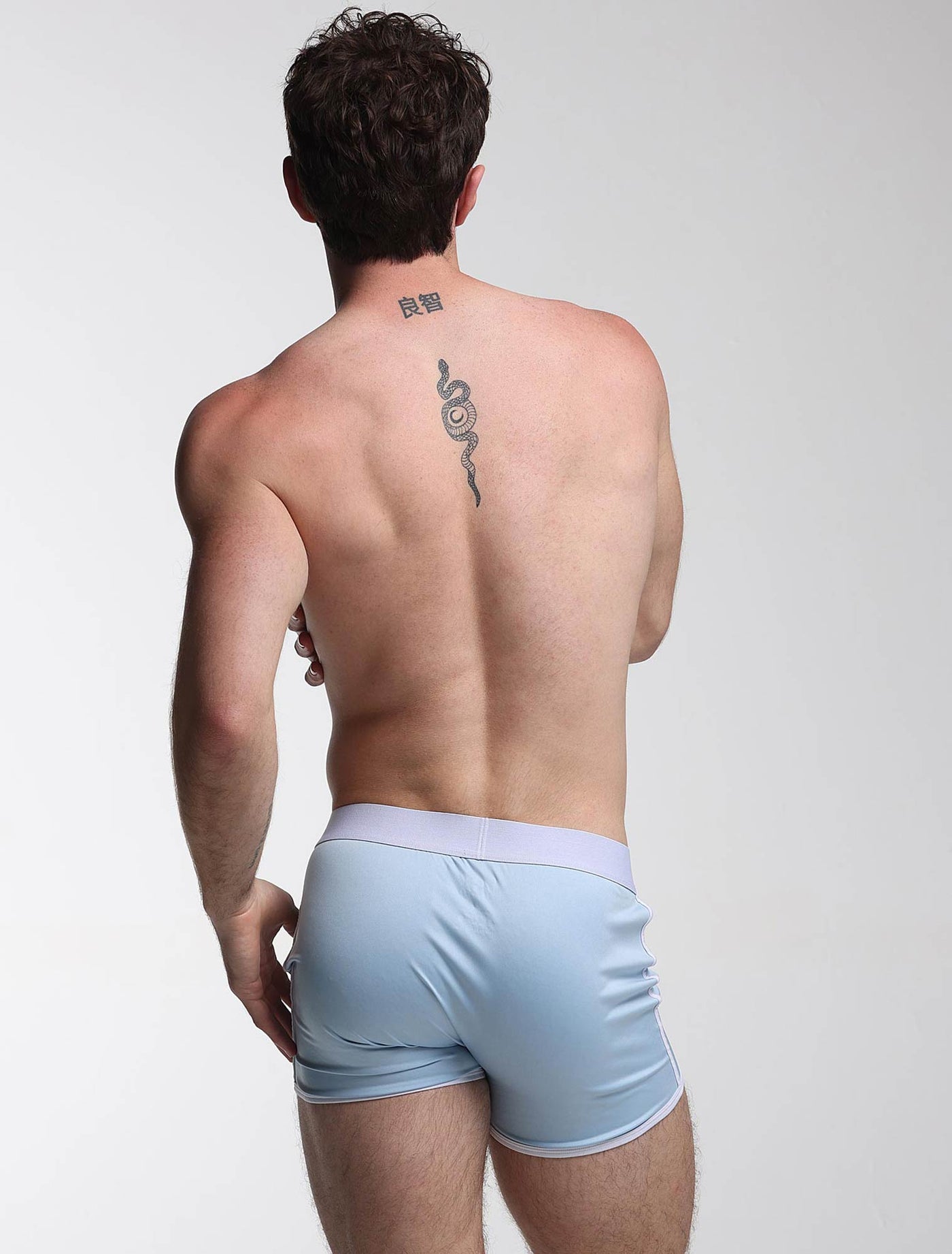 Mens Sports Loose Fit Boxers - Blue Collar