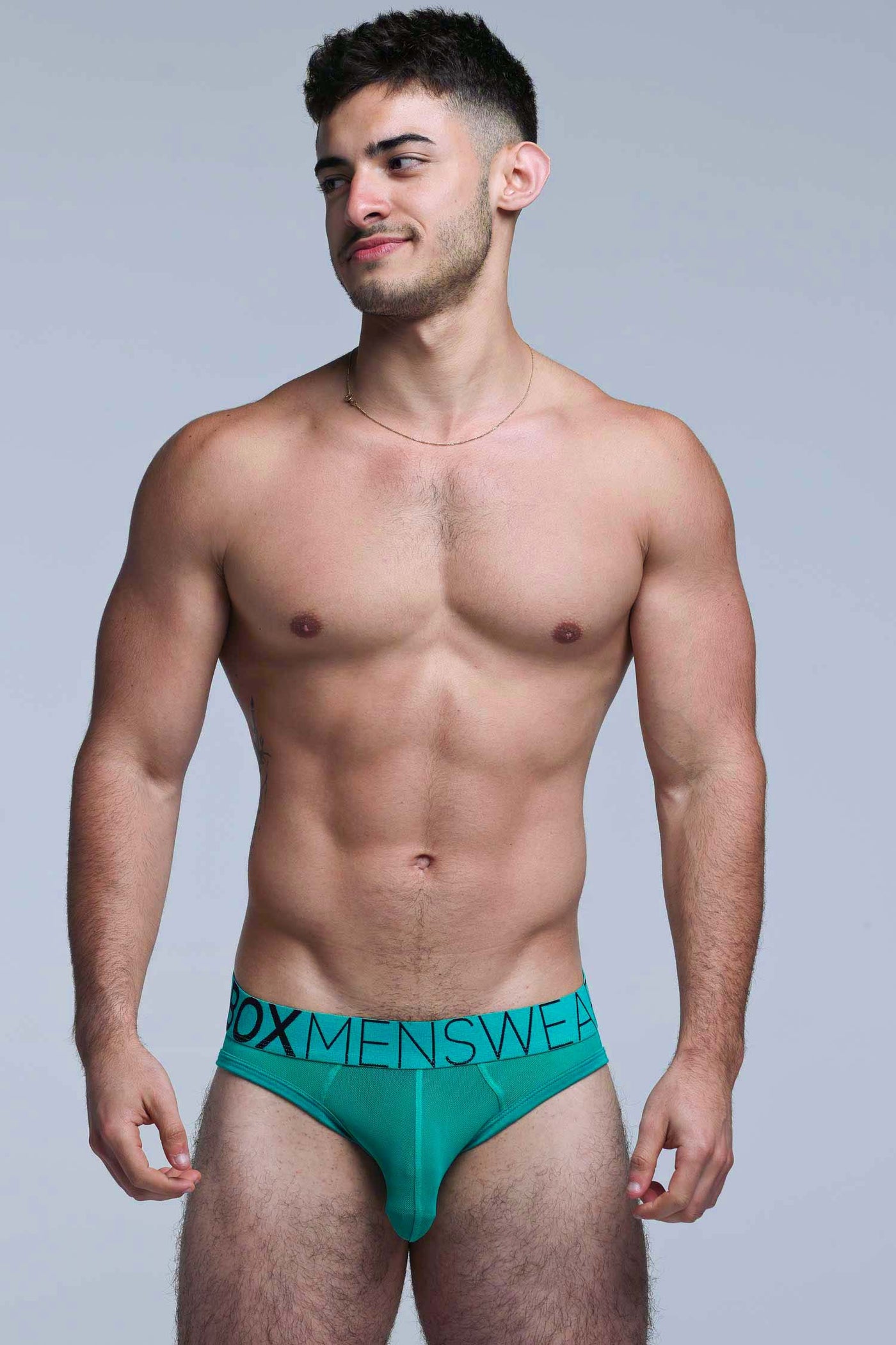 All Over Mesh Briefs - Lucky Lad Green
