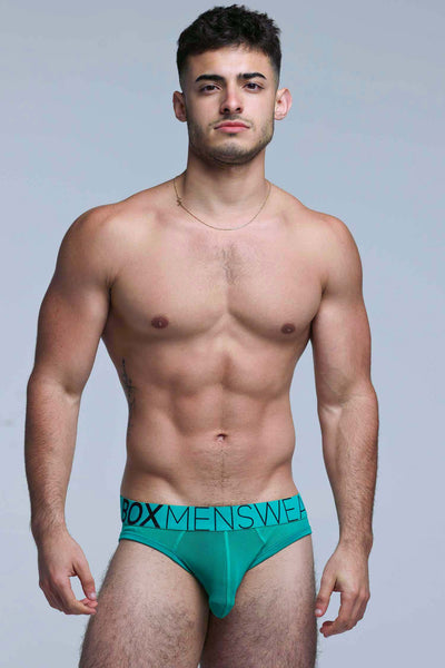 All Over Mesh Briefs - Lucky Lad Green